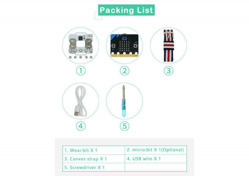 Smart Coding Watch EF08206 sử dụng micro:bit và bo Wear:bit dành cho học lập trình và giáo dục STEM