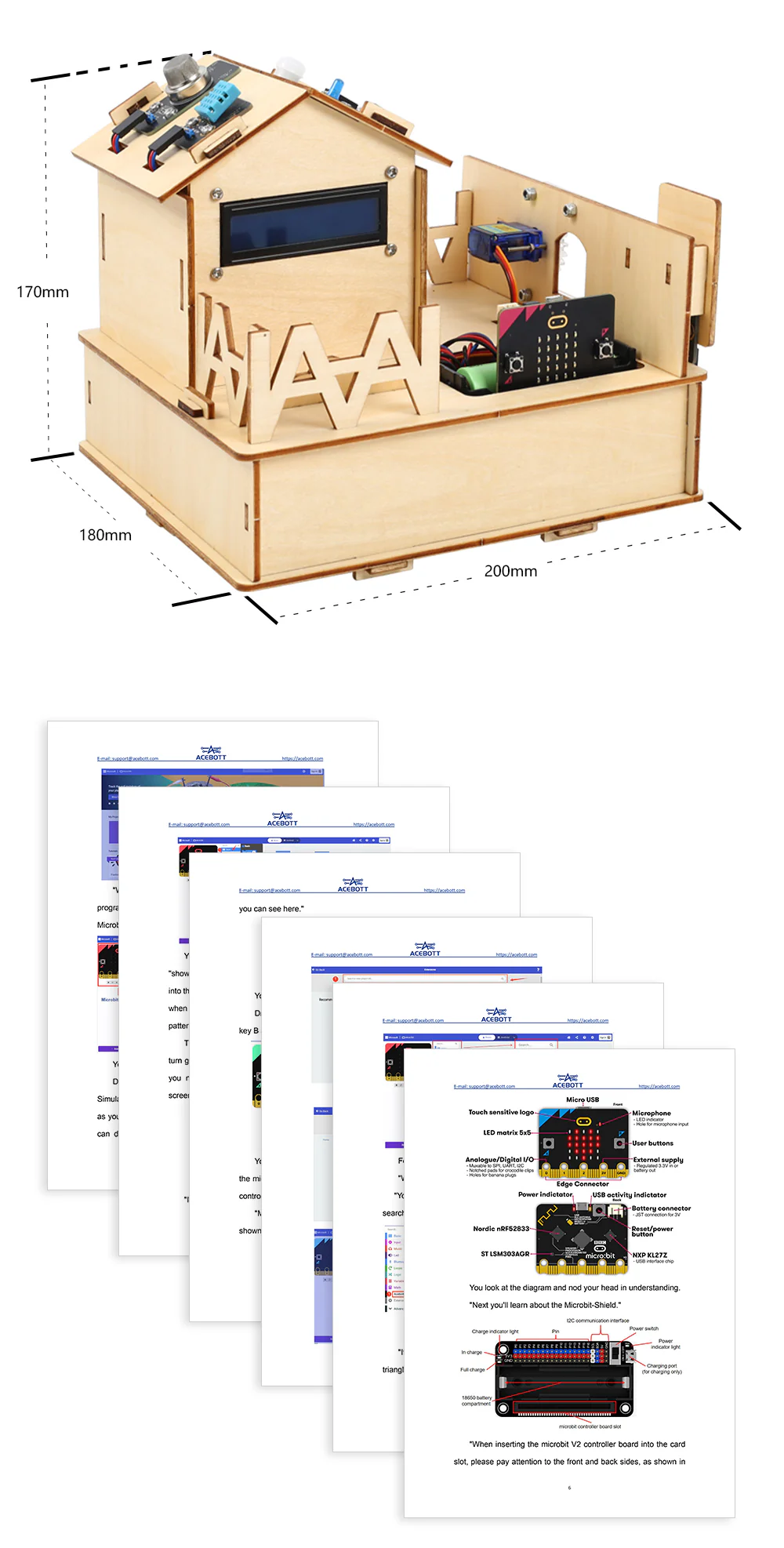 Kit nhà thông minh cho mạch Microbit với giáo án chi tiết