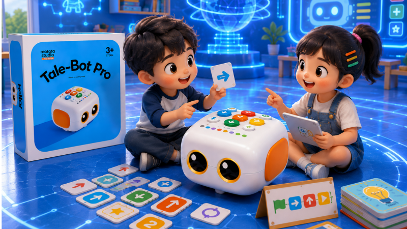 Các bé mầm non hào hứng tham gia khóa học lập trình robot Tale-Bot Pro