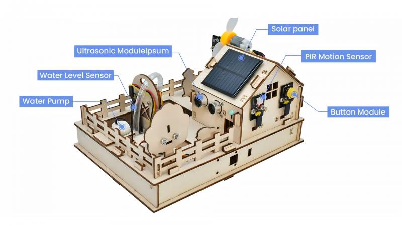 Rèn luyện kỹ năng lắp ráp cơ khí với hệ thống khung vỏ làm từ vật liệu gỗ ép (Plywood) thân thiện với môi trường.