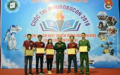 Chung kết cuộc thi MiniRobocon 2018 được tổ chức tại Học Viện kĩ thuật quân sự 