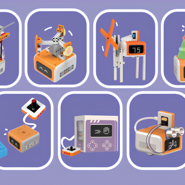 Tổng quan bộ Inventor Kit: Cung cấp 5 module điện tử thông minh, trạm trung tâm và hơn 120 mảnh ghép để hiện thực hóa mọi ý tưởng IoT.