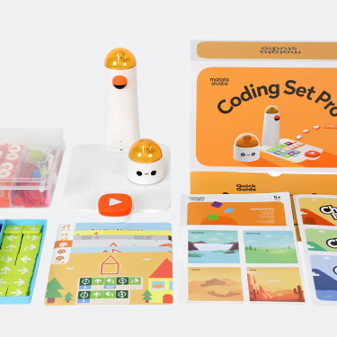 Bộ lập trình Matatastudio Coding Set Pro: Giải pháp giáo dục STEM hoàn chỉnh với Tháp chỉ huy, MatataBot và gần 100 khối lệnh vật lý.