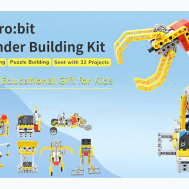 Bộ robot lập trình Wonder Building Kit F08239E với 32 mô hình và hơn 400 chi tiết dành cho micro:bit