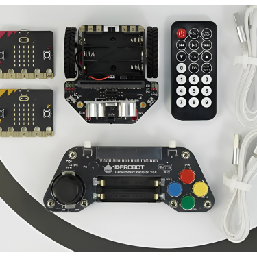 Tổng quan combo robot lập trình micro: Maqueen Lite kèm 2 mạch micro:bit V2 và Gamepad