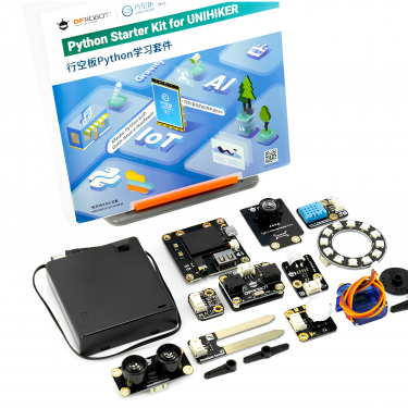 Bộ học lập trình Python DFRobot KIT0194 cho UNIHIKER M10 gồm cảm biến camera servo LED và module IoT