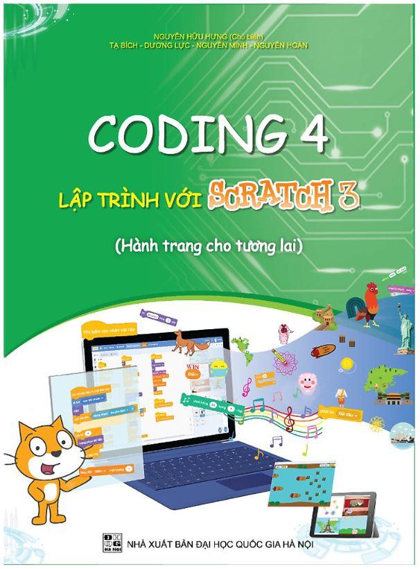 Sách Coding 4 với lập trình Scratch 3 | Robot Steam